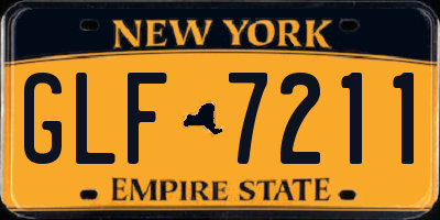NY license plate GLF7211