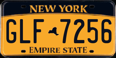 NY license plate GLF7256