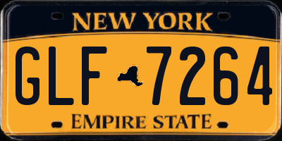 NY license plate GLF7264