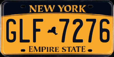 NY license plate GLF7276