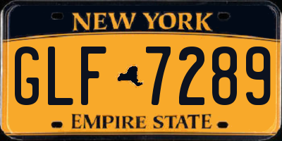 NY license plate GLF7289
