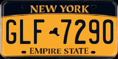 NY license plate GLF7290
