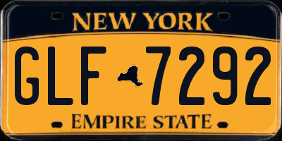 NY license plate GLF7292