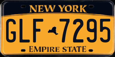 NY license plate GLF7295