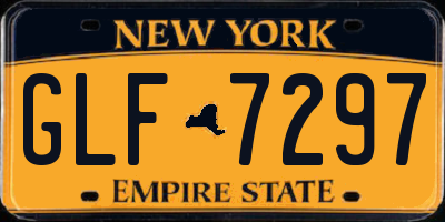 NY license plate GLF7297