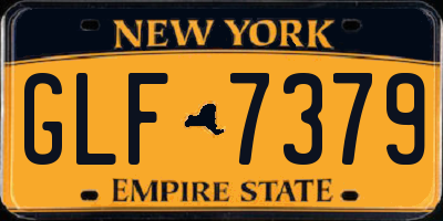 NY license plate GLF7379