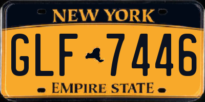 NY license plate GLF7446