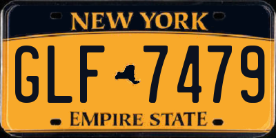 NY license plate GLF7479