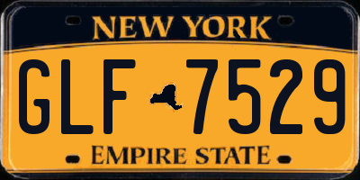 NY license plate GLF7529