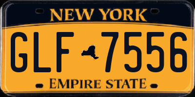 NY license plate GLF7556