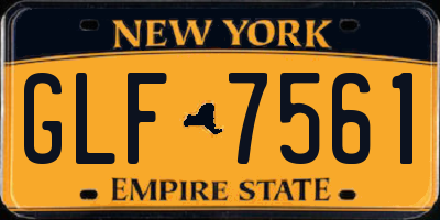 NY license plate GLF7561