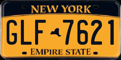 NY license plate GLF7621