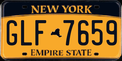 NY license plate GLF7659