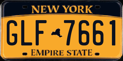 NY license plate GLF7661