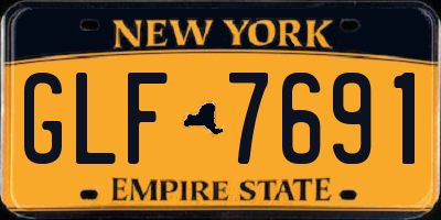 NY license plate GLF7691