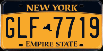 NY license plate GLF7719