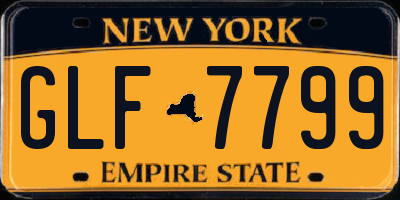 NY license plate GLF7799