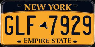 NY license plate GLF7929