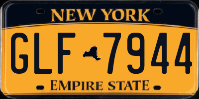 NY license plate GLF7944