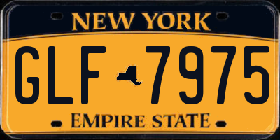 NY license plate GLF7975
