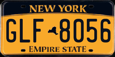 NY license plate GLF8056