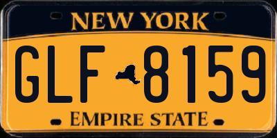 NY license plate GLF8159