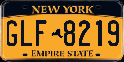 NY license plate GLF8219