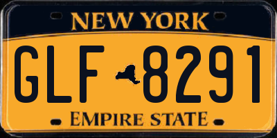 NY license plate GLF8291