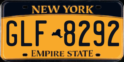 NY license plate GLF8292