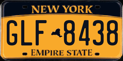 NY license plate GLF8438