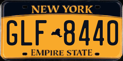 NY license plate GLF8440