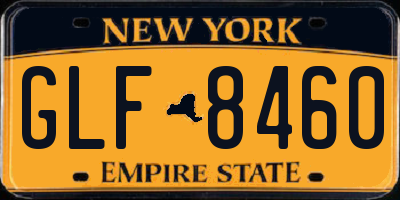 NY license plate GLF8460