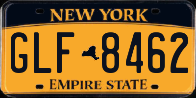 NY license plate GLF8462