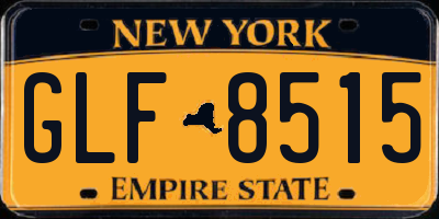 NY license plate GLF8515