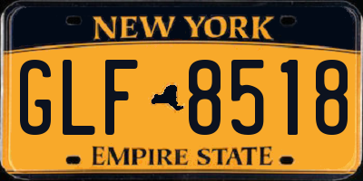 NY license plate GLF8518