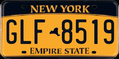 NY license plate GLF8519