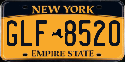 NY license plate GLF8520