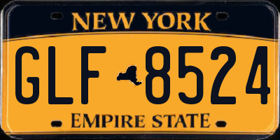 NY license plate GLF8524