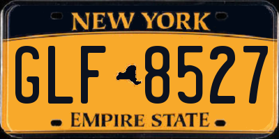 NY license plate GLF8527