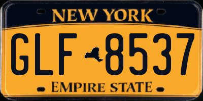 NY license plate GLF8537