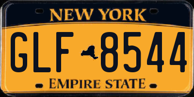 NY license plate GLF8544