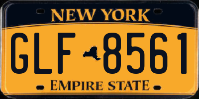 NY license plate GLF8561