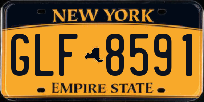 NY license plate GLF8591