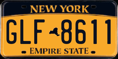 NY license plate GLF8611