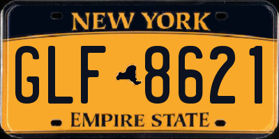 NY license plate GLF8621