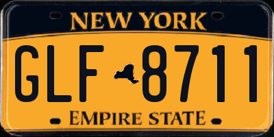 NY license plate GLF8711