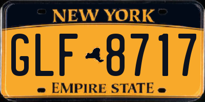 NY license plate GLF8717