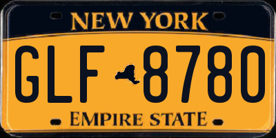 NY license plate GLF8780