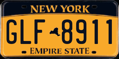 NY license plate GLF8911