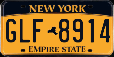 NY license plate GLF8914